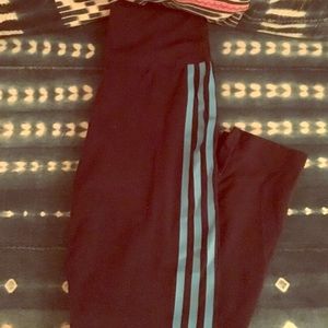 Blue Adidas Leggings - High waisted